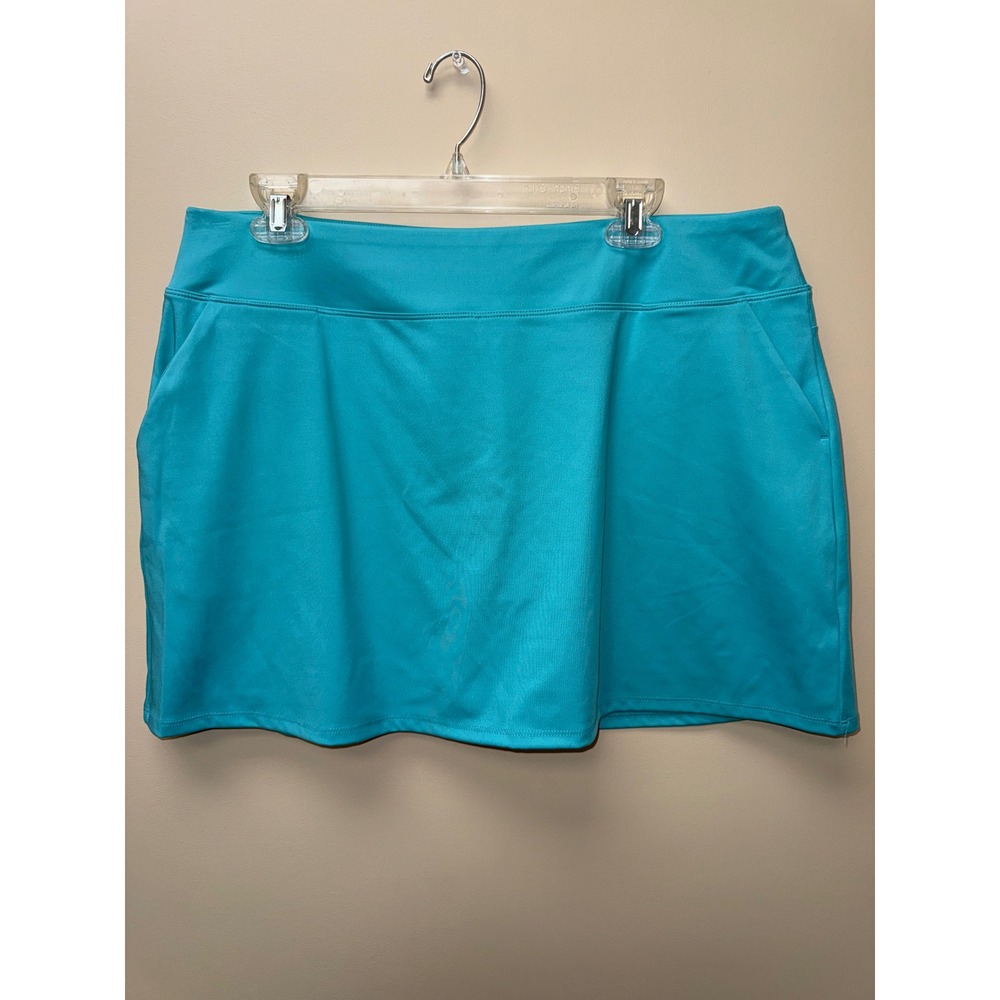 Tommy Bahama Active Womens XL Turquoise Blue Athletic Golf Tennis Skort Pockets